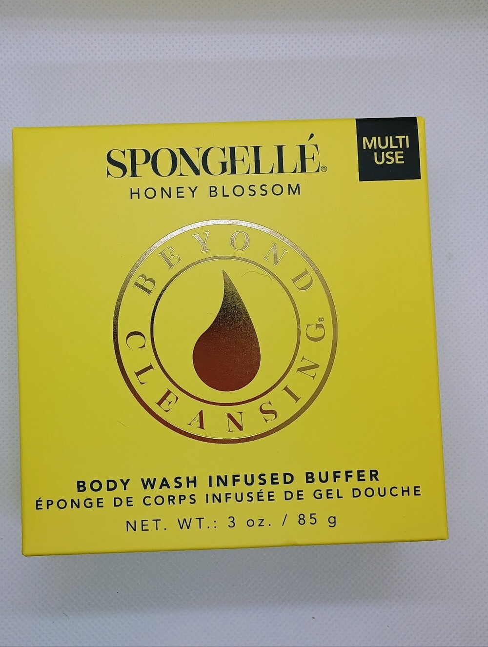 Spongellé Honey Blossom Infused Body Wash Buffer - Yellow
